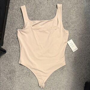 Urban Planet Nude/Beige Scoop Neck Bodysuit